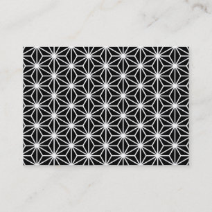 Carte De Visite style Asanoha