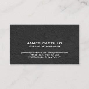 Carte De Visite Style Black Grey Mur Moderne Professionnel