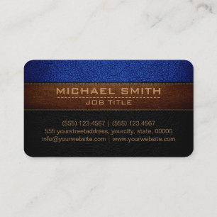 Carte De Visite Style bleu et noir de la Force aérienne moderne