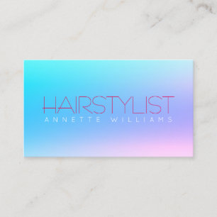 Carte De Visite Style brillant bleu de gradient