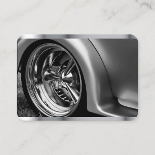 Carte De Visite Style Classy, Chrome argent.