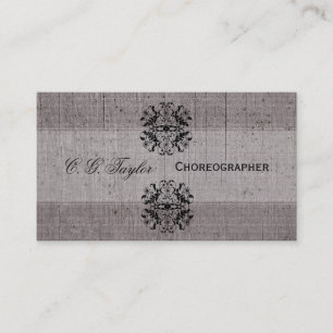 Carte De Visite Style de présentation classique Vintage