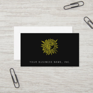 Carte De Visite Style de presse à lettres Sun
