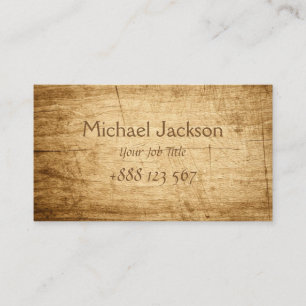 Carte De Visite Style en bois classique de pirates