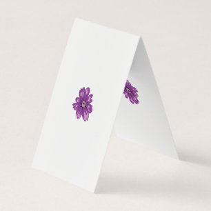 Carte De Visite Style Fille, Aubergine Légère, Cèdre Blanchi