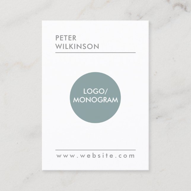 Carte De Visite Style minimaliste professionnel (Devant)