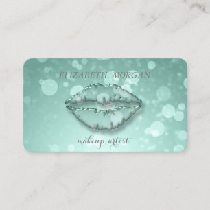 Carte De Visite Style moderne, Artiste de maquillage, Bokeh, Lèvre