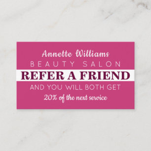 Carte De Visite Style moderne élégant écarlate violet référence