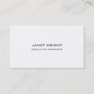 Carte De Visite Style moderne simple Noir Blanc Professionnel