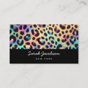 Carte De Visite Style Opale Iridescent Luxe Élégant