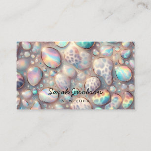 Carte De Visite Style Opale Irridescent Luxe