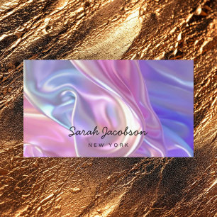 Carte De Visite Style Opale Irridescent Luxe