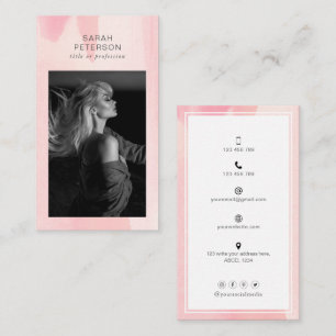 Carte De Visite Style tendance photo abstraite personnelle