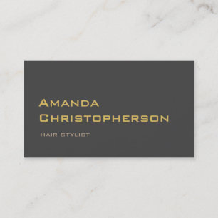 Carte de visite stylé tendance pour cheveux gris