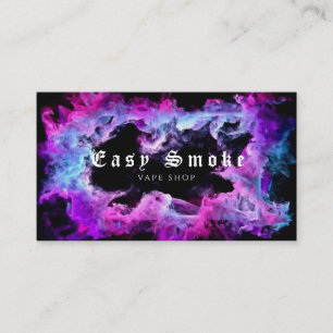 Carte De Visite Style violet Vape Shop Design unique
