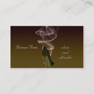 Carte de visite stylet d'art de chaussure de talon