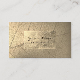Carte De Visite Stylets botaniques de studio de beauté de feuille