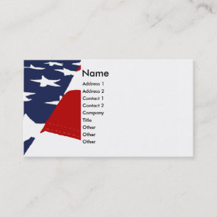 Carte de visite stylisé patriotique de drapeau