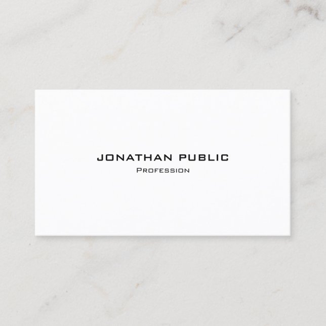 Carte De Visite Stylish Modern Minimal Template Contact With Us (Devant)