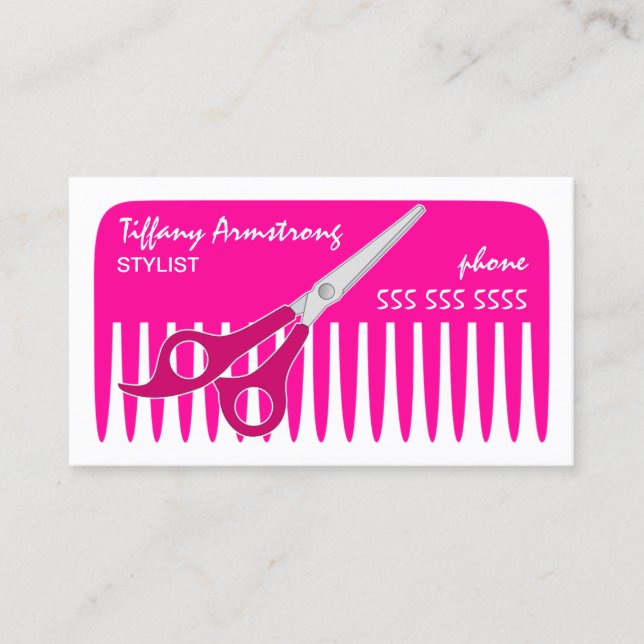 Carte De Visite Styliste/coiffeur (Devant)