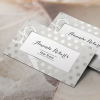 Styliste de cheveux Chiffres d'argent chic Linge é