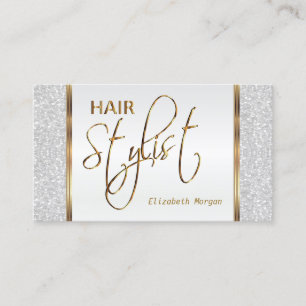 Carte De Visite Styliste de cheveux dans une Parties scintillant b