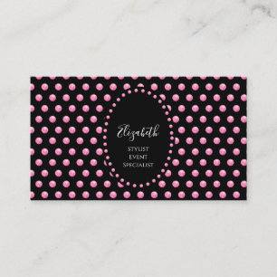 Carte De Visite Styliste De Cheveux Joli Rendez-Vous Chic Rose