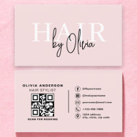 Styliste de cheveux QR Code Typographie moderne
