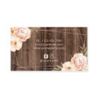 Styliste de cheveux Rose Ciseau or Rustique Floral