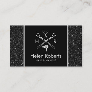 Carte De Visite Styliste De Cheveux Salon De Beauté Logo Chic Par