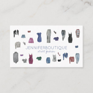 Carte De Visite Styliste de mode de blanchisserie Couture Tailleur