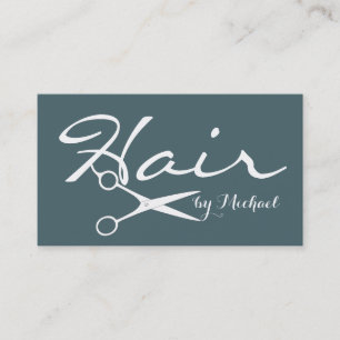 Carte De Visite Styliste des cheveux Elegant Espace Profond Éclair