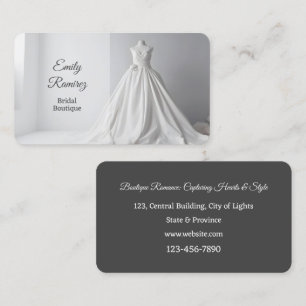 Carte De Visite Styliste des Mariages de la Boutique nuptiale