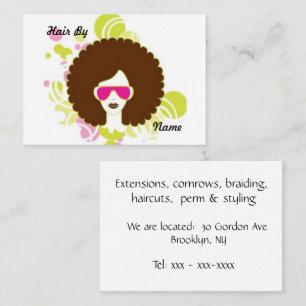 Carte De Visite Styliste en coiffure