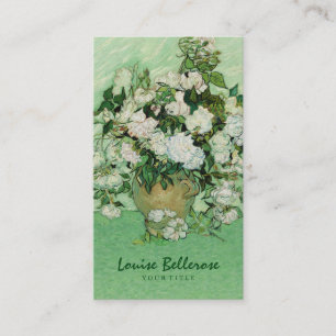 Carte De Visite Styliste floral de fleur de concepteur de peinture