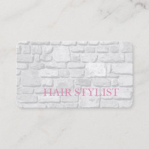 Carte De Visite Styliste moderne cheveux Gris Mur Design Premium S