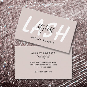 Carte De Visite styliste moderne violet bronze