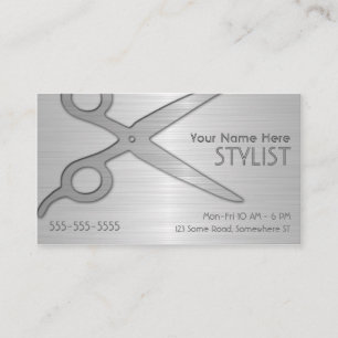 Carte De Visite Styliste Rendez-vous Argent