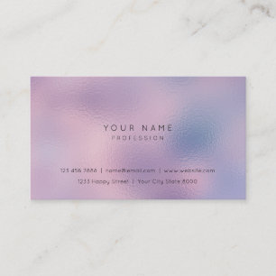 Carte De Visite Styliste rose pourpre lilas de verre ondulé VIP