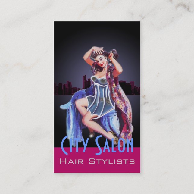 Carte de visite - Stylistes de cheveux (Devant)