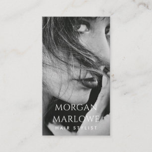 Carte De Visite Stylliste de cheveux moderne photo professionnelle