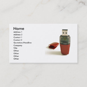 Carte De Visite Stylo instantané d'USB