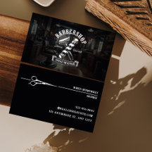 Stylo moderne de cheveux noirs Barbershop