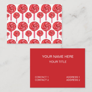 Carte De Visite Sucette Bonbon Sucette Bonbon 
