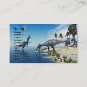 Carte de visite Suchomimus Dinosaurs