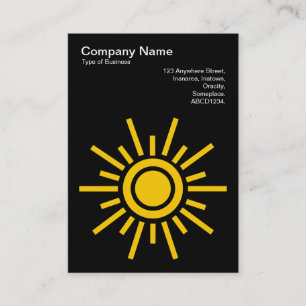 Carte De Visite Sun 02 - Ambre sur noir