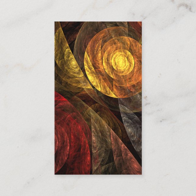 Carte De Visite Sun Flower Floral Moderne Art Motif Abstrait (Devant)