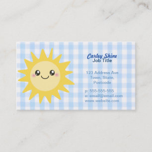 Carte De Visite Sun heureux mignon