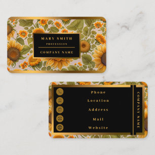 Carte De Visite Sunflower Belle collection tendance