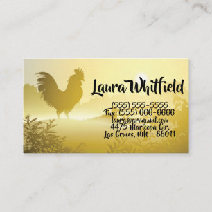 Carte de visite Sunny Matin Farm Pays Rustique Su
